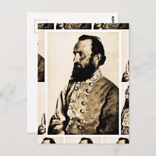 Generaal Stonewall Jackson Legende Burgeroorlog Briefkaart (Voorkant / Achterkant)