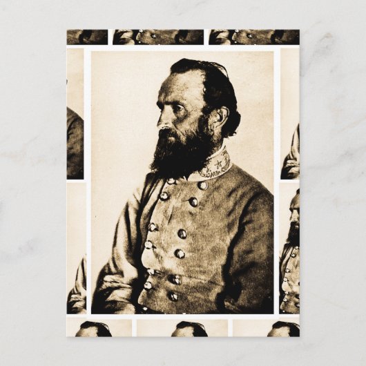 Generaal Stonewall Jackson Legende Burgeroorlog Briefkaart (Voorkant)