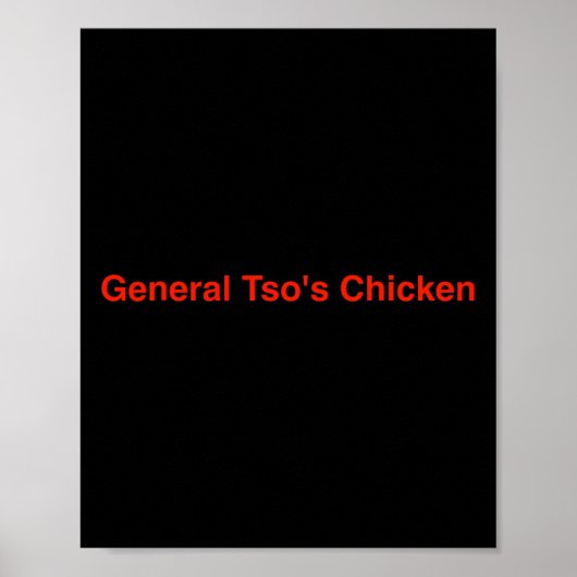 Generaal Tso's Kip Poster (Voorkant)
