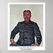 Generaal Ulrich Wille Portret van Ferdinand Hodler Poster (Voorkant)