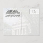 Generaal Ulysses S. Grant Maudoleum, NY, NY Briefkaart (Achterkant)