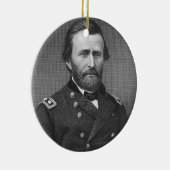 Generaal Ulysses Simpson Grant, gegraveerd na een Keramisch Ornament (Rechts)