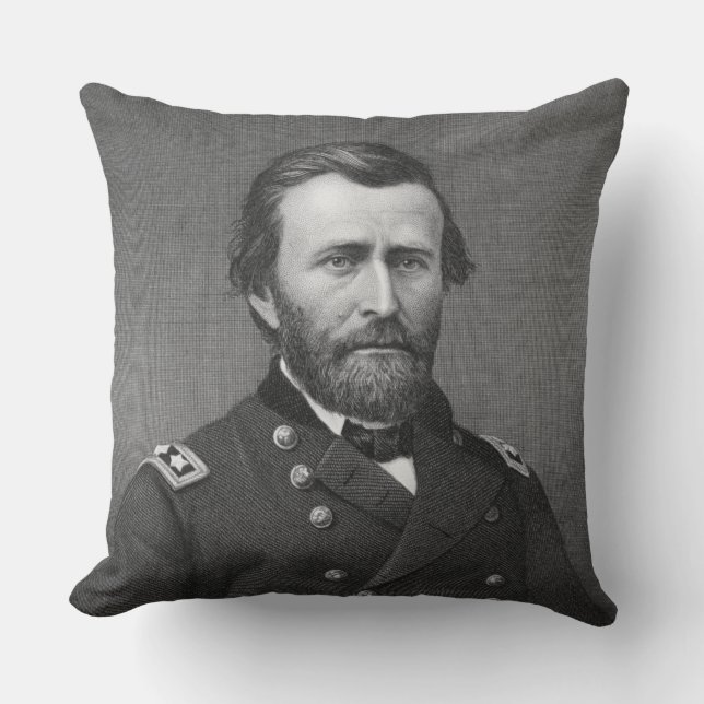 Generaal Ulysses Simpson Grant, gegraveerd na een  Kussen (Voorkant)