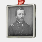 Generaal Ulysses Simpson Grant, gegraveerd na een Metalen Ornament (Links)