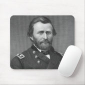 Generaal Ulysses Simpson Grant, gegraveerd na een Muismat (Met muis)