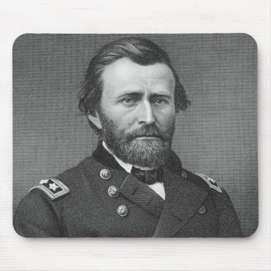 Generaal Ulysses Simpson Grant, gegraveerd na een Muismat (Voorkant)