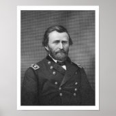 Generaal Ulysses Simpson Grant, gegraveerd na een Poster (Voorkant)