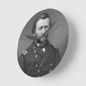 Generaal Ulysses Simpson Grant, gegraveerd na een Ronde Klok (Hoek)