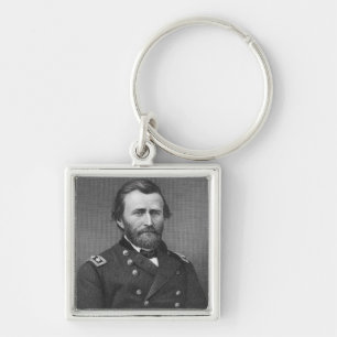 Generaal Ulysses Simpson Grant, gegraveerd na een Sleutelhanger