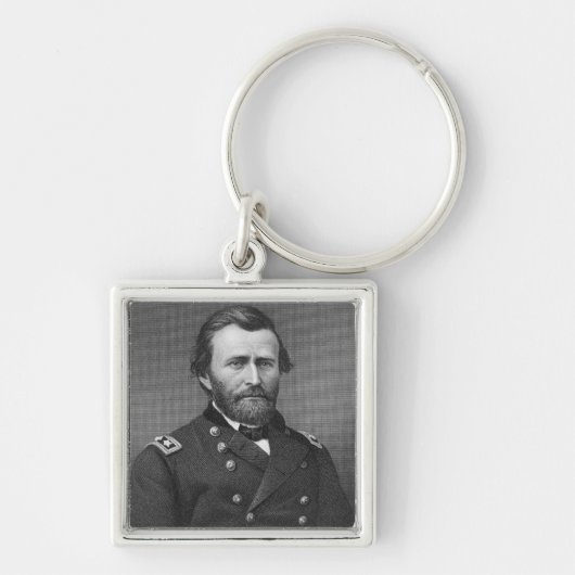 Generaal Ulysses Simpson Grant, gegraveerd na een Sleutelhanger (Voorkant)