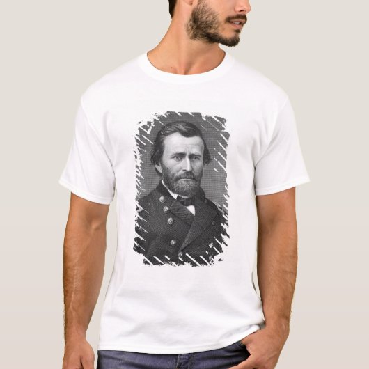 Generaal Ulysses Simpson Grant, gegraveerd na een  T-shirt (Voorkant)