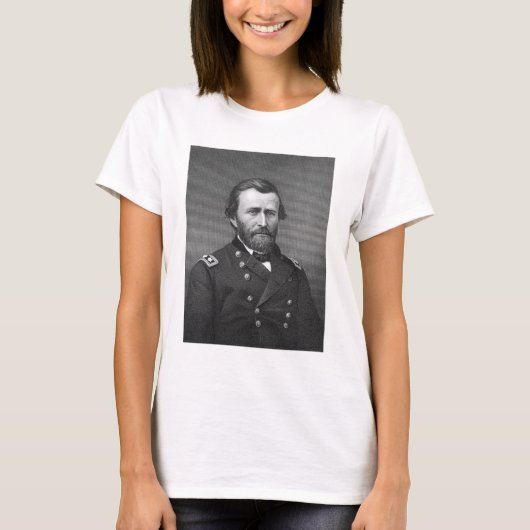 Generaal Ulysses Simpson Grant, gegraveerd na een T-shirt (Voorkant)