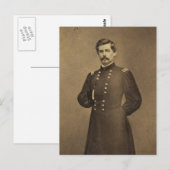 Generaal van de Amerikaanse burgeroorlog George B  Briefkaart (Voorkant / Achterkant)
