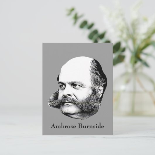 Generaal van de burgeroorlog Ambrose Burnside Briefkaart (Staand voorkant)