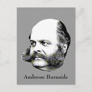 Generaal van de burgeroorlog Ambrose Burnside Briefkaart
