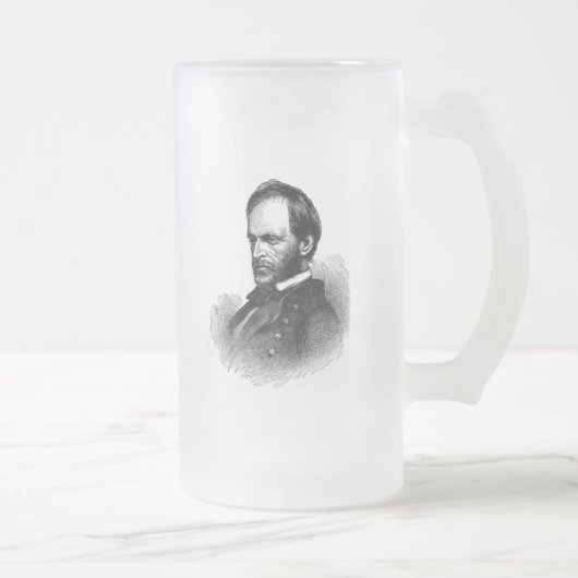 Generaal van de burgeroorlog matglas bierpul (Rechts)