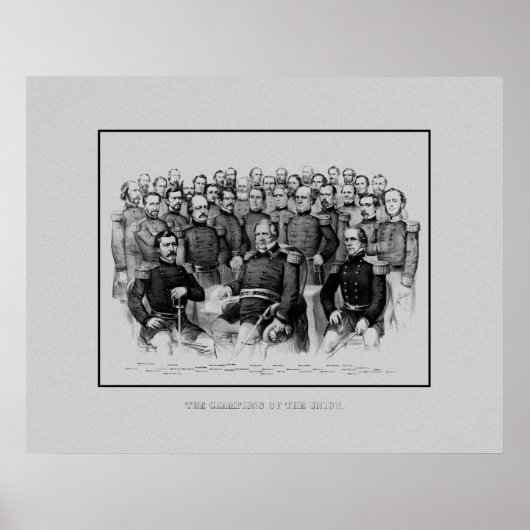 Generaal van de burgeroorlog van de Unie Poster (Voorkant)