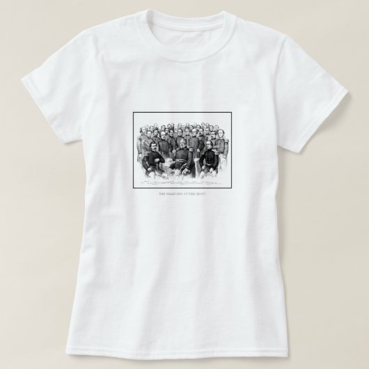 Generaal van de burgeroorlog van de Unie T-shirt (Design voorkant)