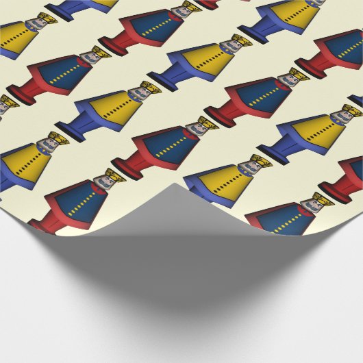 Generaal van de Soldaat-generaal van Wooden Toy Cadeaupapier (Hoek)