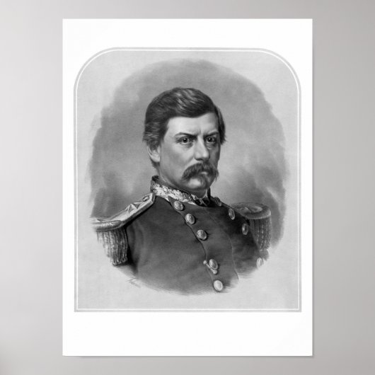 Generaal van de Unie George McClellan Poster (Voorkant)