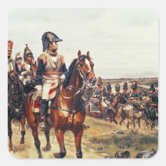 Generaal van het Eerste Rijk Vierkante Sticker (Voorkant)
