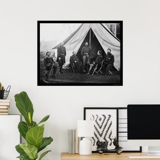 Generaal van het Leger van de Potomac 1863 Poster (Thuiskantoor)