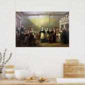 Generaal Washington Aftredend zijn Commissie Poster (Keuken)