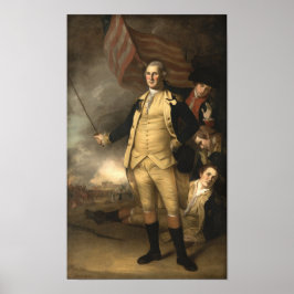 Generaal Washington bij de slag om Princeton Poster