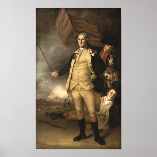 Generaal Washington bij de slag om Princeton Poster (Voorkant)