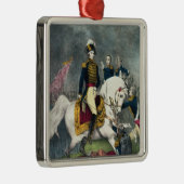 Generaal William H. Harrison in de strijd Metalen Ornament (Rechts)