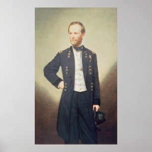 Generaal William Sherman 1866 Poster