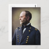 Generaal William Sherman Briefkaart (Voorkant / Achterkant)