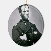 Generaal William T. Sherman (1820-1991) (foto) Keramisch Ornament (Links)