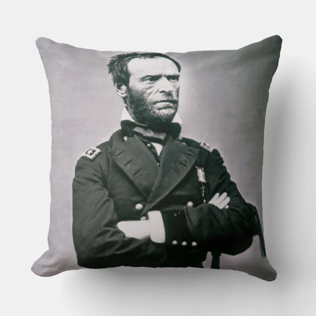 Generaal William T. Sherman (1820-1991) (foto) Kussen (Voorkant)