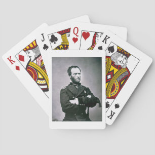 Generaal William T. Sherman (1820-1991) (foto) Pokerkaarten