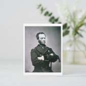 Generaal William T. Sherman (1820-91) (foto) Briefkaart (Staand voorkant)