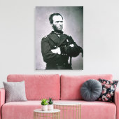 Generaal William T. Sherman (1820-91) (foto) Canvas Afdruk (Insitu (Woonkamer))