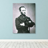 Generaal William T. Sherman (1820-91) (foto) Canvas Afdruk (Insitu (Houten vloer))
