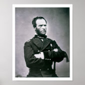 Generaal William T. Sherman (1820-91) (foto) Poster (Voorkant)