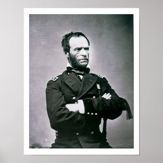 Generaal William T. Sherman (1820-91) (foto) Poster (Voorkant)
