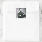 Generaal William T. Sherman (1820-91) (foto) Vierkante Sticker (Tas)