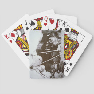 Generaal William T. Sherman (1820-91) zit voor op  Pokerkaarten