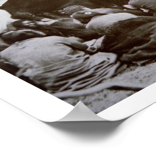 Generaal William T. Sherman (1820-91) zit voor op  Poster (Hoek)