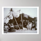 Generaal William T. Sherman (1820-91) zit voor op  Poster (Voorkant)