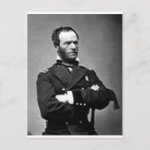 Generaal William Tecumseh Sherman, 1865. Briefkaart (Voorkant)