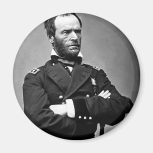 Generaal William Tecumseh Sherman, 1865. Magneet