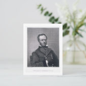 Generaal William Tecumseh Sherman, gegraveerd na e Briefkaart (Staand voorkant)