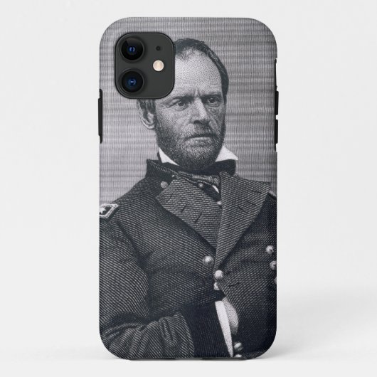 Generaal William Tecumseh Sherman, gegraveerd na e Case-Mate iPhone Case (Achterkant)