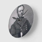 Generaal William Tecumseh Sherman, gegraveerd na e Ronde Klok (Hoek)