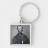 Generaal William Tecumseh Sherman, gegraveerd na e Sleutelhanger (Voorkant)